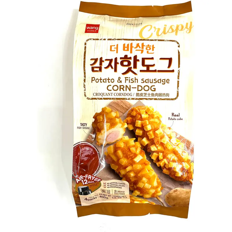 CRISPY CORN DOG MOZZARELLA CHEESE & FISH SAUSAGE 80G