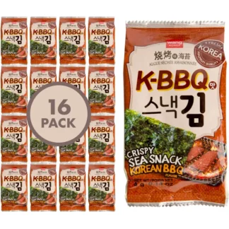 SEASONED SNACK SEAWEED BBQ 16P
