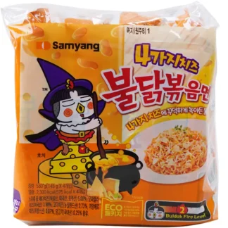 4 LEVELS CHEESEBOOLDAK BOKEUMMYUN 145G 4가지 치즈불닭볶음면 멀티