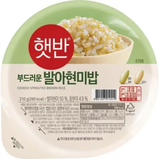 HATBAHN COOKED RICE BROWN SPROUTED 210G x3 US